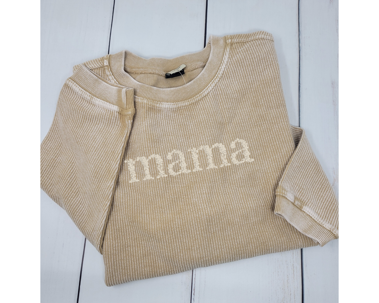 Mama Corduroy Embroidered