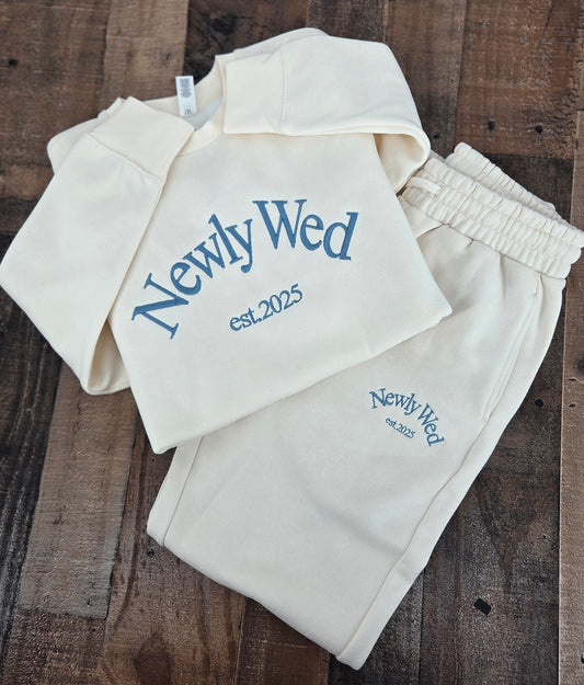 Personalized Newlywed Embroidered Tracksuit