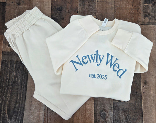 Personalized Newlywed Embroidered Tracksuit